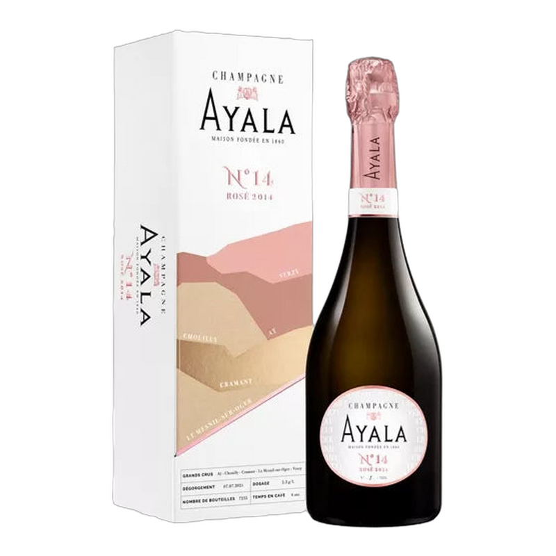 Ayala N° 14 Brut Rosé 2014 in geschenkdoos