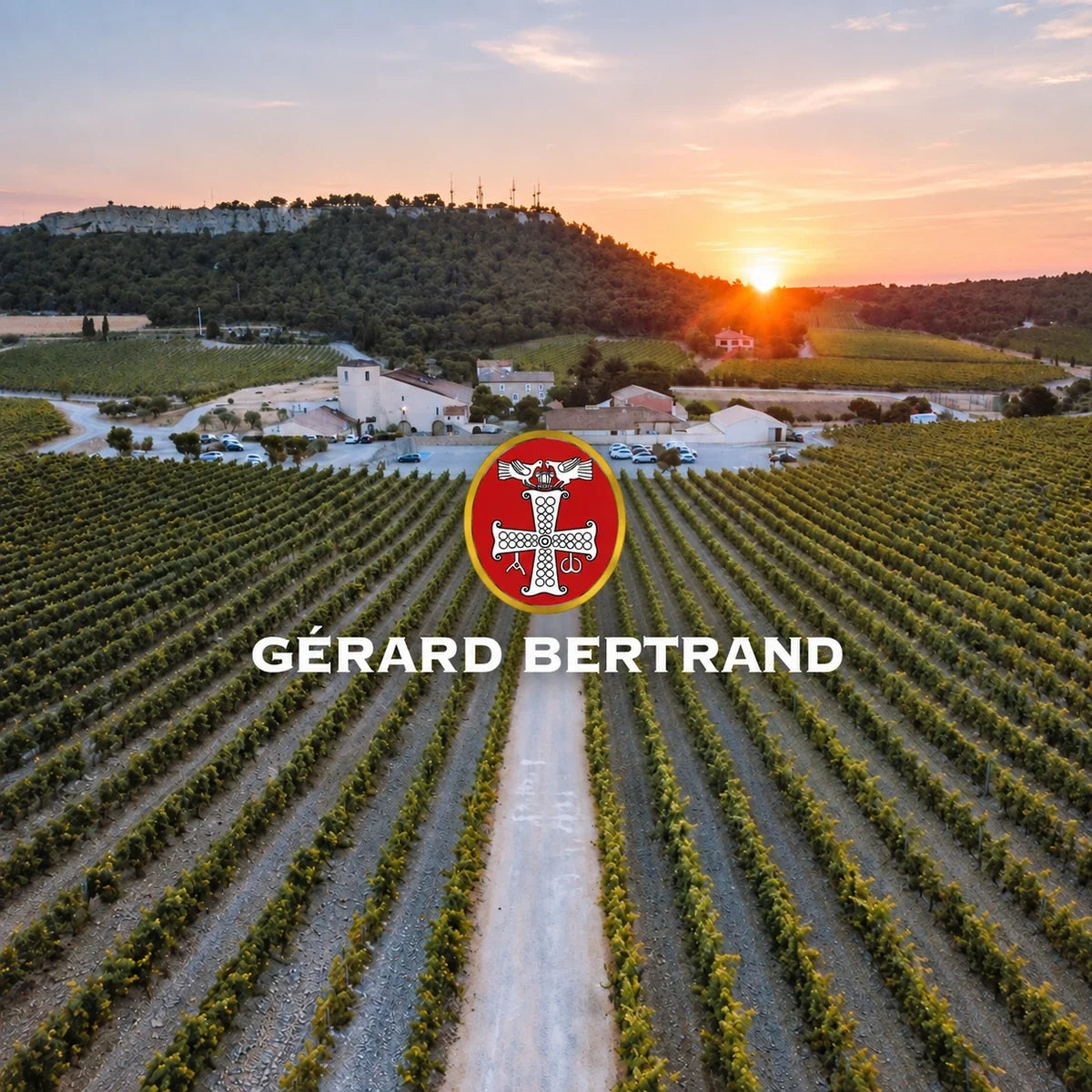 Gerard Bertrand, sfeerfoto met logo