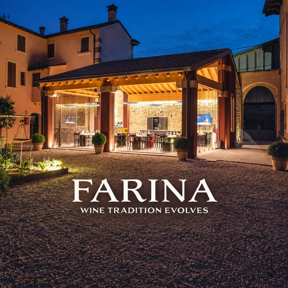 Farina, sfeerfoto met logo