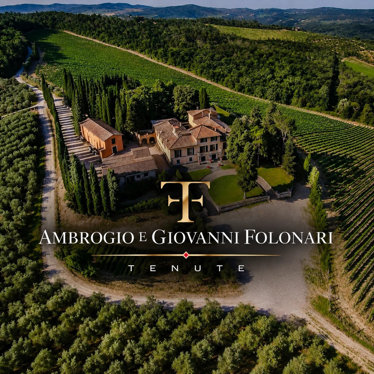 Ambrogio e Giovanni Folonari landgoed met logo