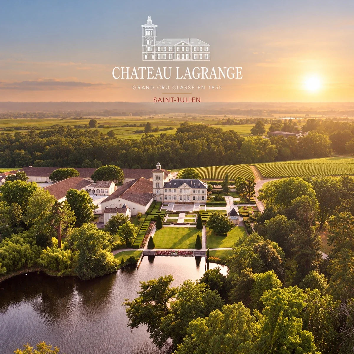 Château Lagrange, sfeerfoto met logo