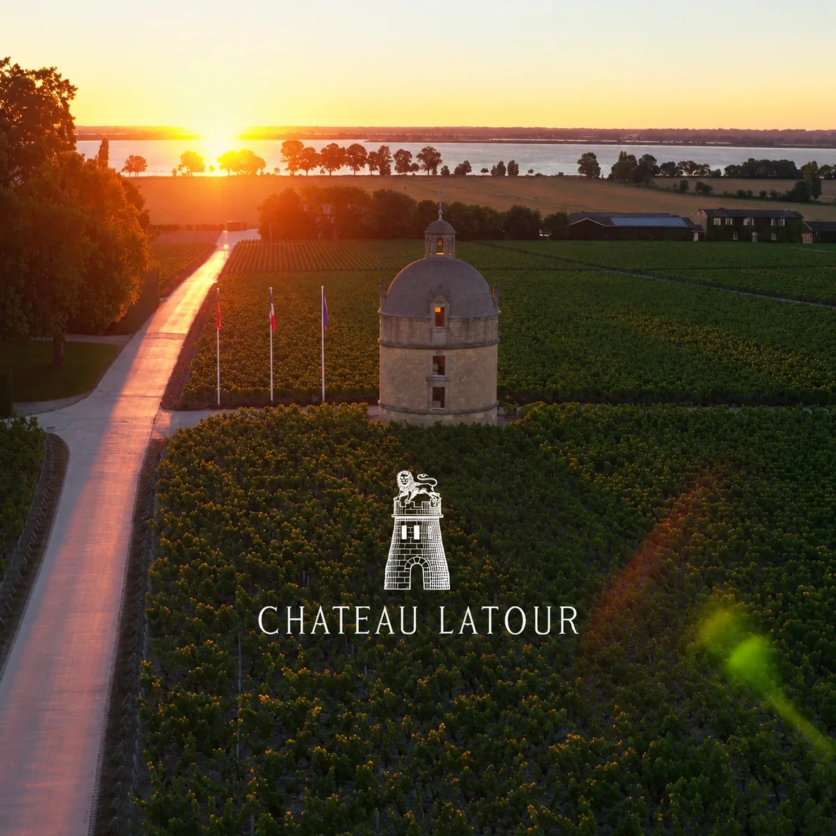 Château Latour, sfeerfoto met logo