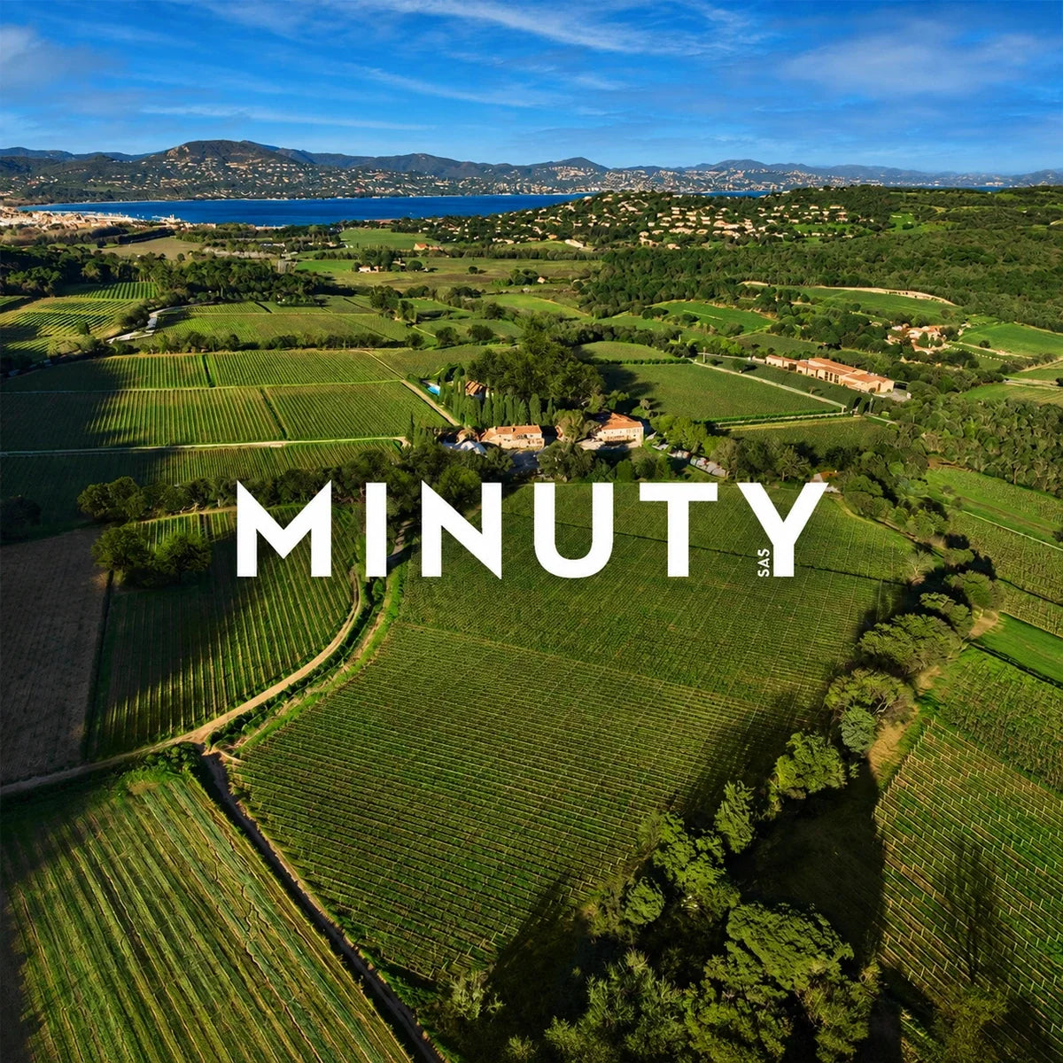 Minuty met het logo van het wijnhuis