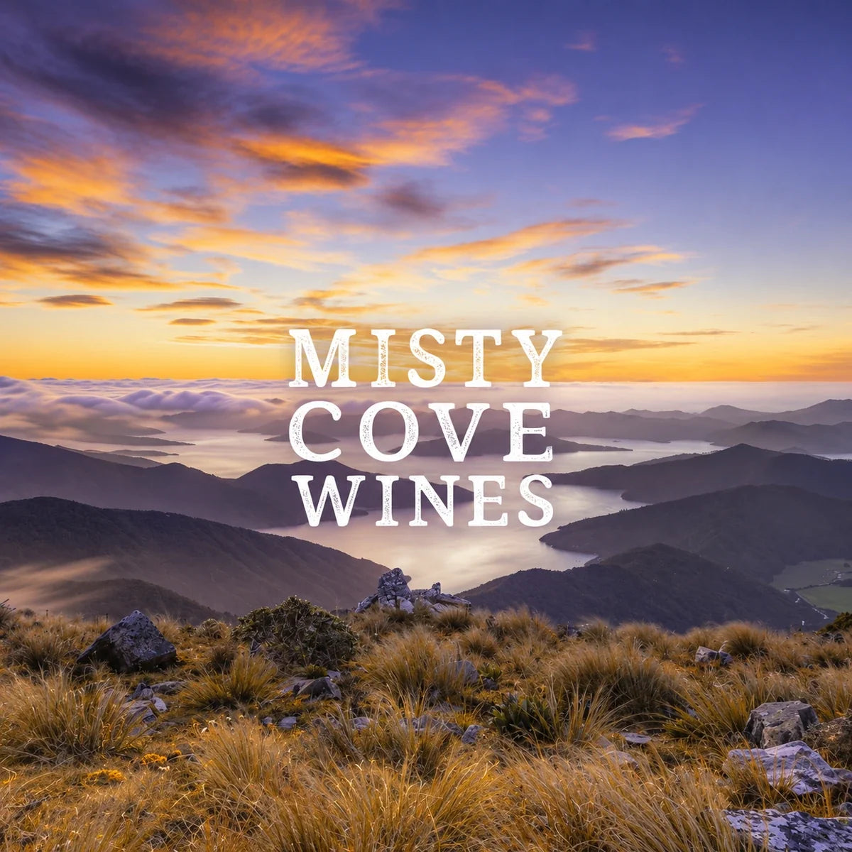 Misty Cove, sfeerfoto met logo