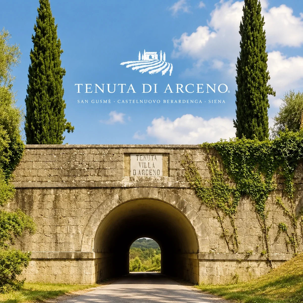 Tenuta Di Arceno wijnhuis en logo