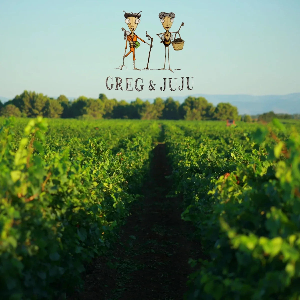 Greg & Juju — sfeerfoto met aangeleverd logo