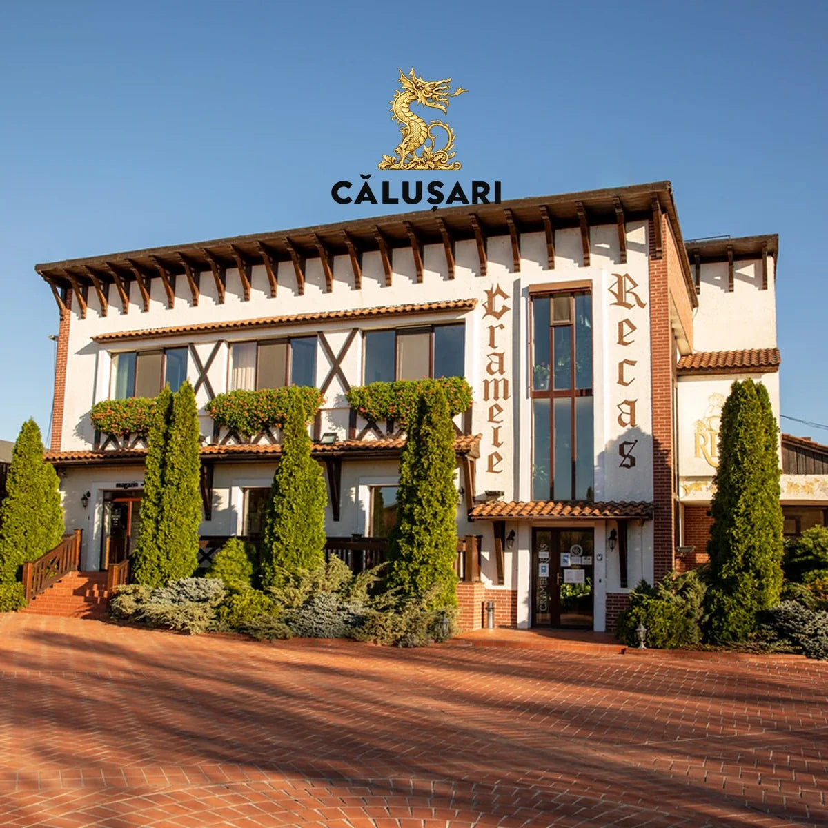 Calusari wijnhuis met logo