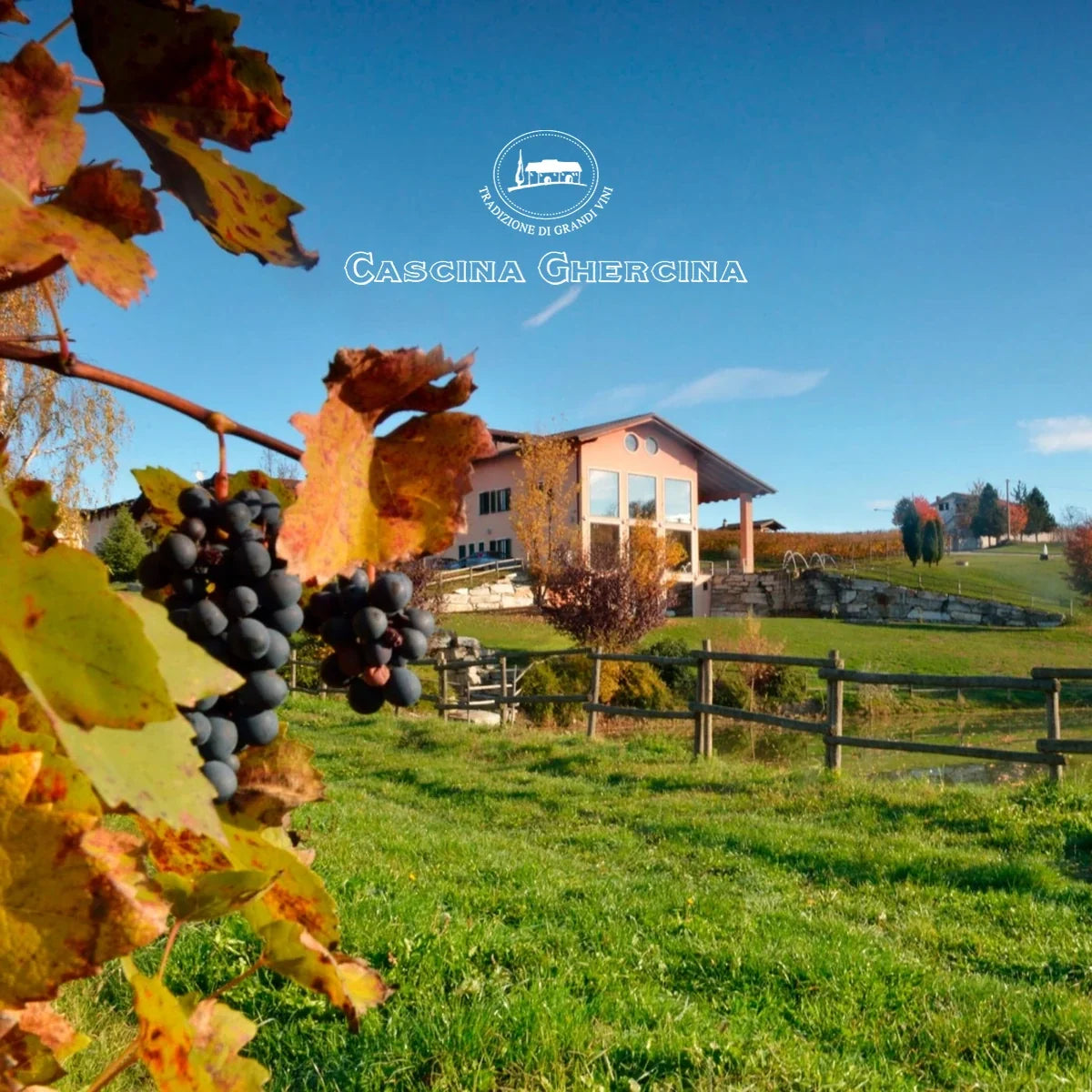 Cascina Ghercina – officiële sfeerfoto met origineel wijnhuislogo