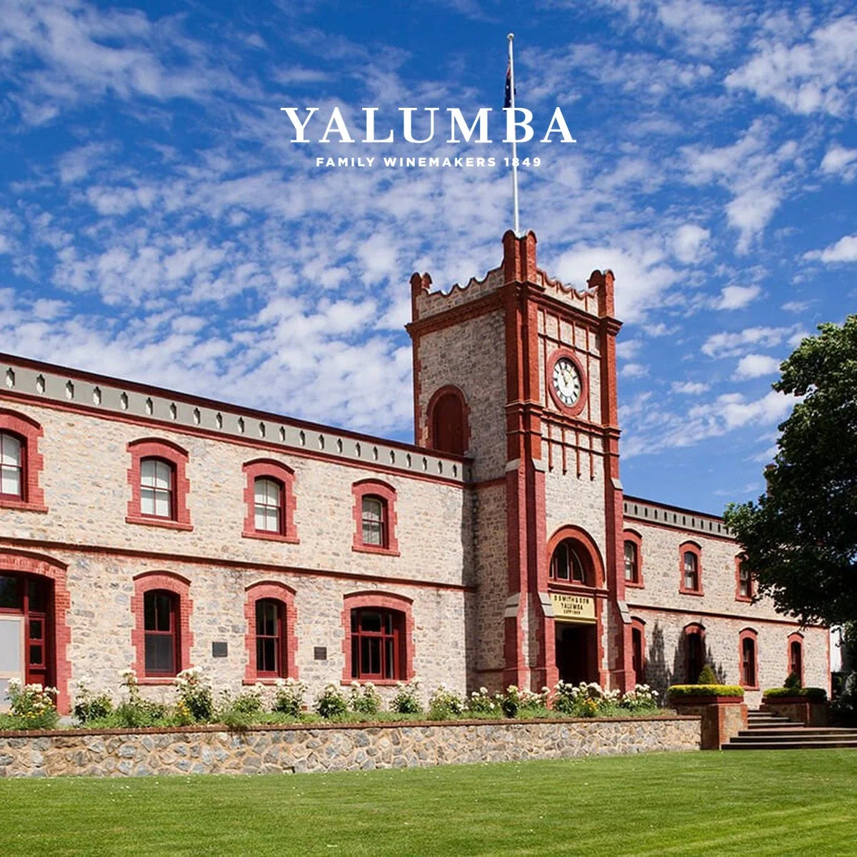 Yalumba – officiële sfeerfoto met origineel wijnhuislogo