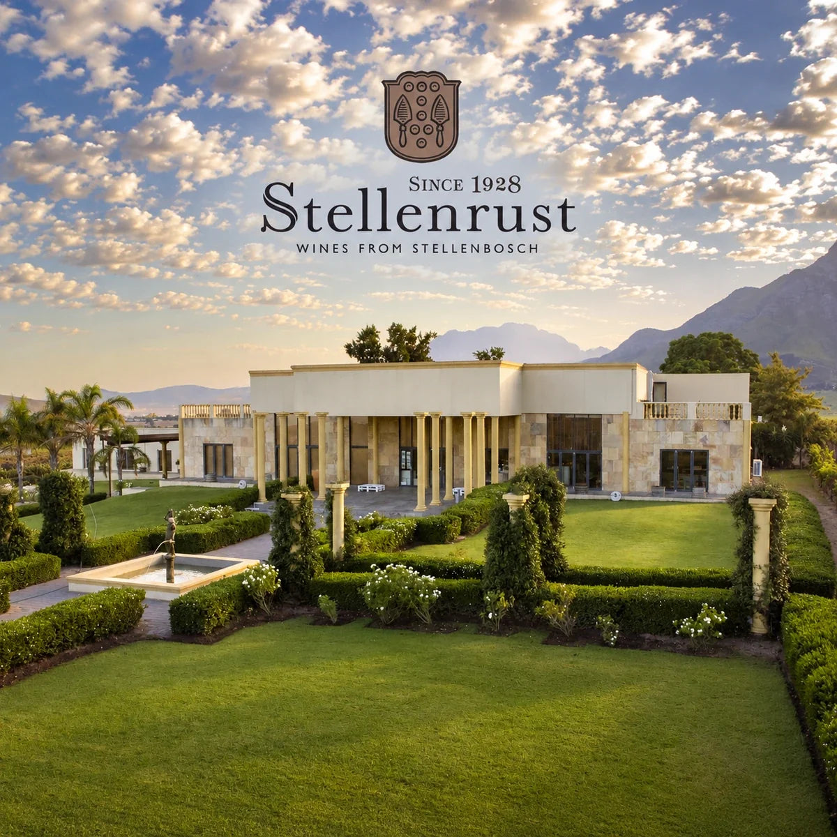 Stellenrust, sfeerfoto met logo