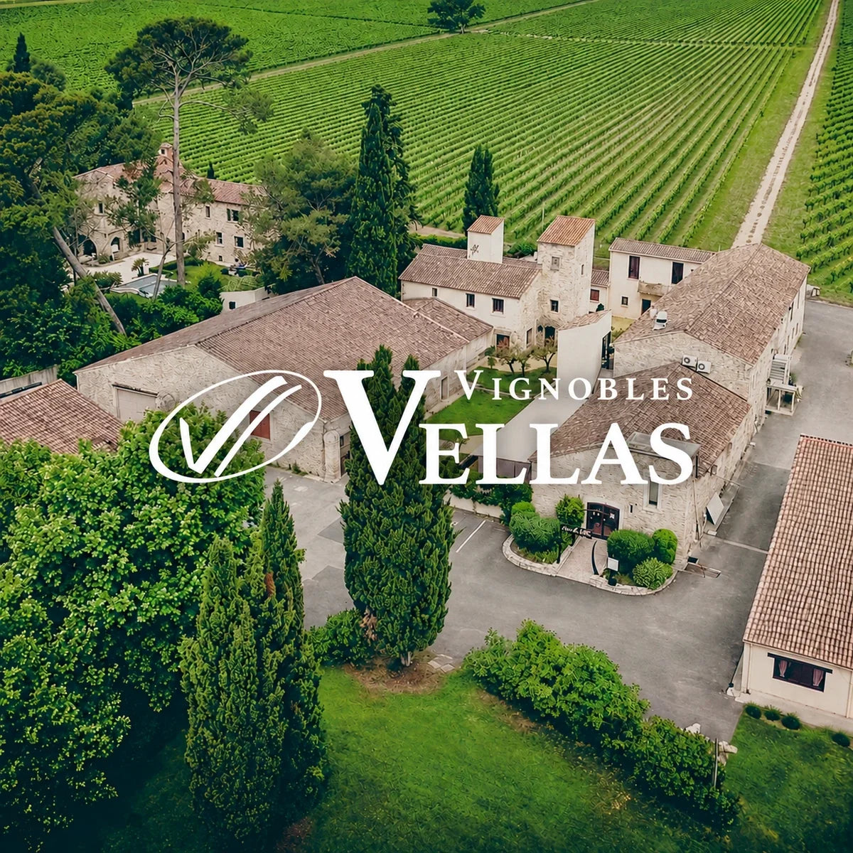 Vignobles Vellas, sfeerfoto met logo
