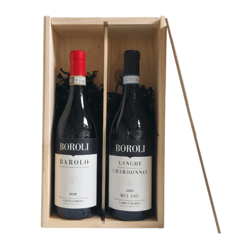 De Koning van Italie Boroli Luxe Wijnkist