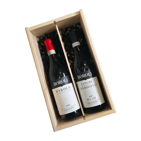 De Koning van Italie Boroli Luxe Wijnkist