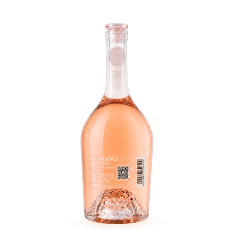 Calalenta Merlot Fantini Rosé achterkant label