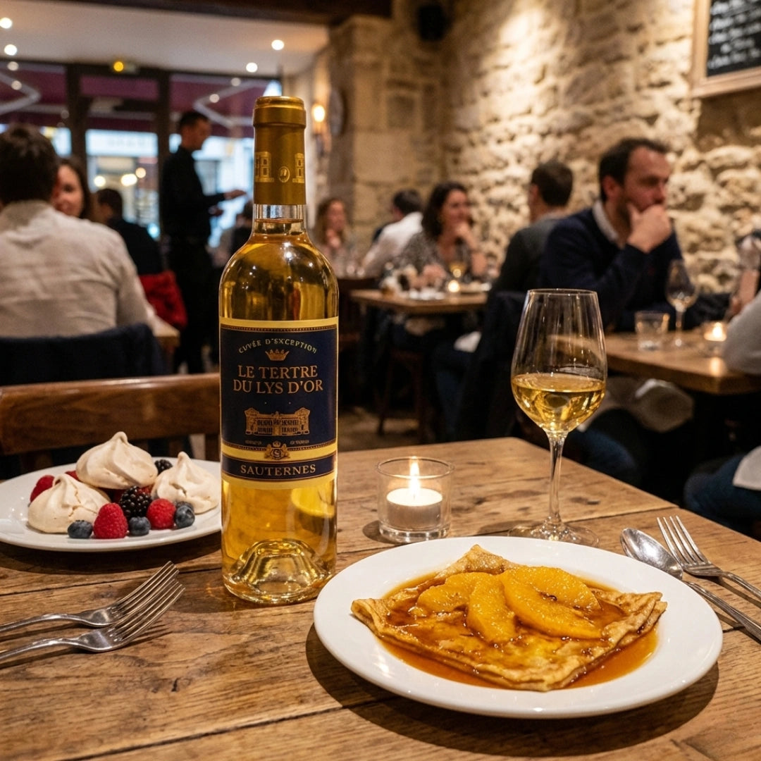 Cuvée d'Exception Sauternes Le Tertre du Lys d'Or restaurant shot
