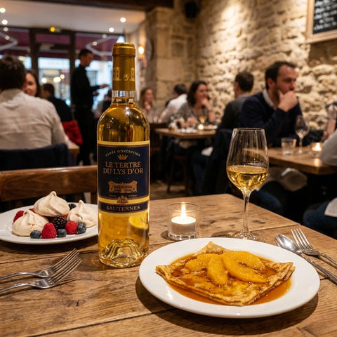 Cuvée d'Exception Sauternes Le Tertre du Lys d'Or restaurant shot