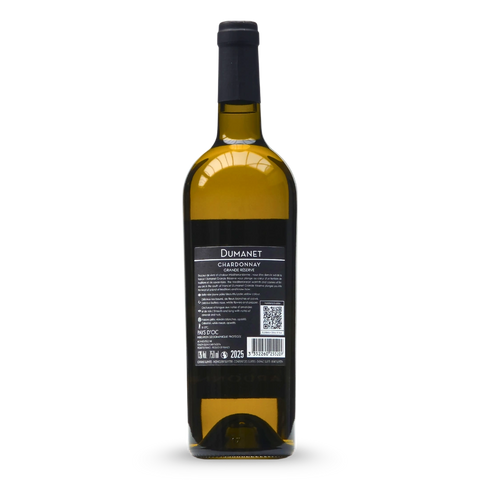 Dumanet Grande Réserve Chardonnay achterkant label