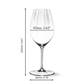 Riedel Performance Riesling dimensions