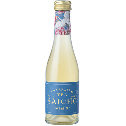 Thé pétillant Saicho au jasmin 200 ml (petite bouteille)