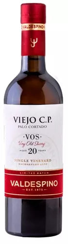 Valdespino Viejo CP Palo Cortado VOS âgé de 20 ans vignoble unique Macharnudo Alto