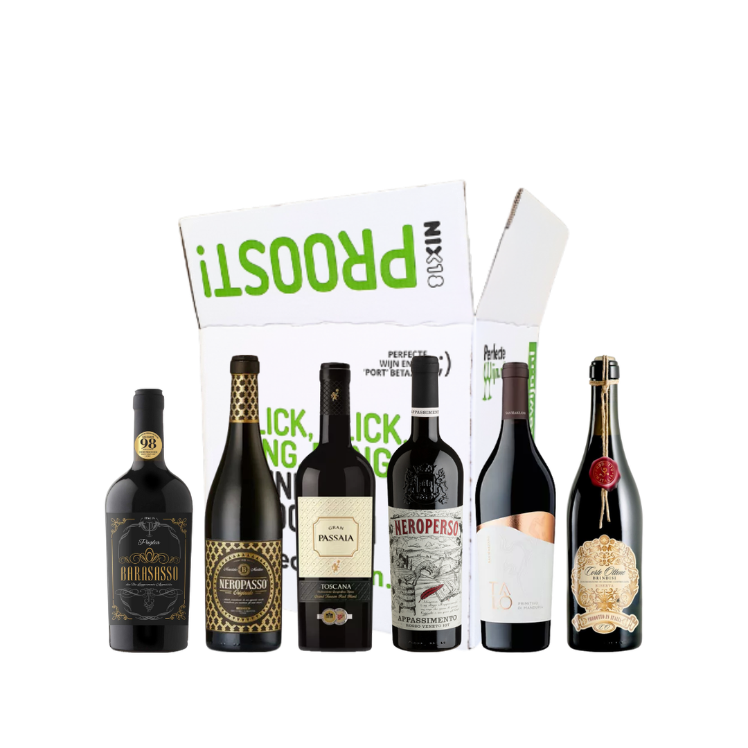 Wijnpakket - Rode Italiaanse Wijn - 6 flessen